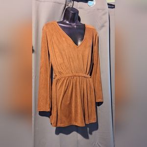 Earthbound Flowy Long Sleeve Short Romper